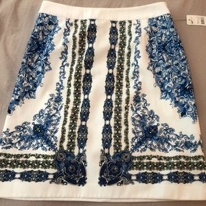 Laundry by Shelli Segal Bright Blue Beret Skirt